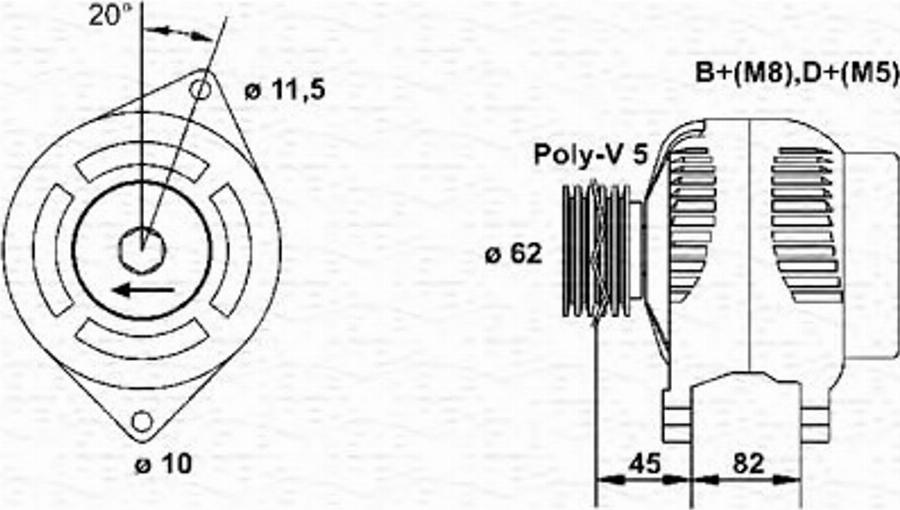 Magneti Marelli 063321616010 - Generator alexcarstop-ersatzteile.com