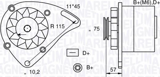 Magneti Marelli 063321067010 - Generator alexcarstop-ersatzteile.com