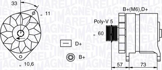 Magneti Marelli 063321156010 - Generator alexcarstop-ersatzteile.com