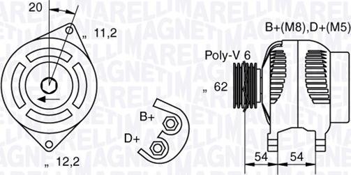 Magneti Marelli 063321858010 - Generator alexcarstop-ersatzteile.com