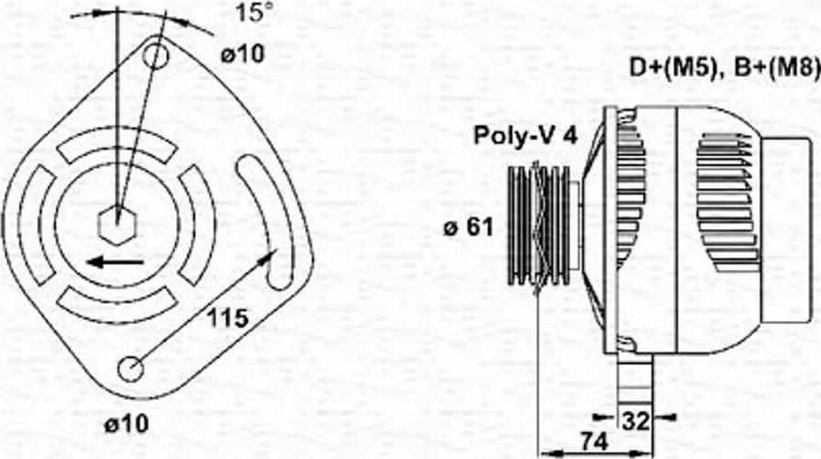 Magneti Marelli 063321863010 - Generator alexcarstop-ersatzteile.com