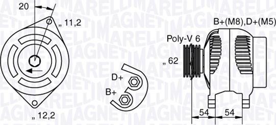 Magneti Marelli 063321803010 - Generator alexcarstop-ersatzteile.com