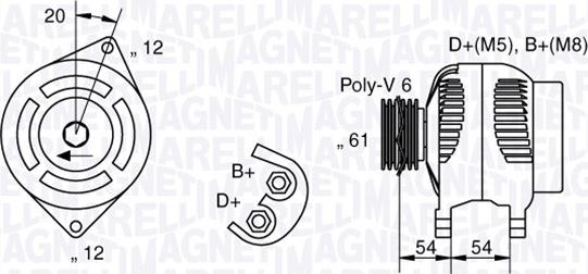 Magneti Marelli 063321826010 - Generator alexcarstop-ersatzteile.com