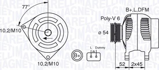 Magneti Marelli 063321734010 - Generator alexcarstop-ersatzteile.com