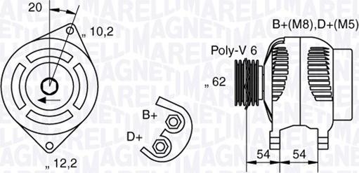 Magneti Marelli 063321729010 - Generator alexcarstop-ersatzteile.com