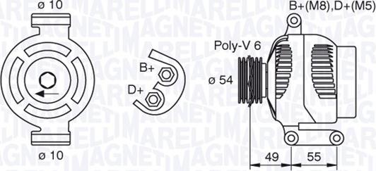 Magneti Marelli 063377494010 - Generator alexcarstop-ersatzteile.com