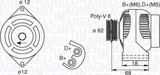 Magneti Marelli 063377490010 - Generator alexcarstop-ersatzteile.com