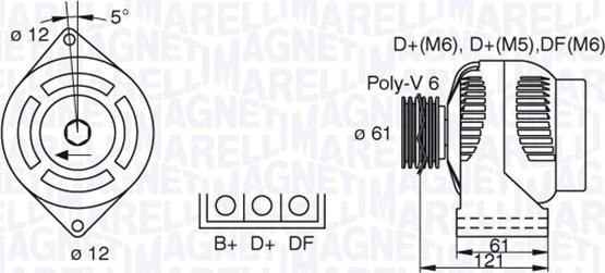 Magneti Marelli 063377491010 - Generator alexcarstop-ersatzteile.com