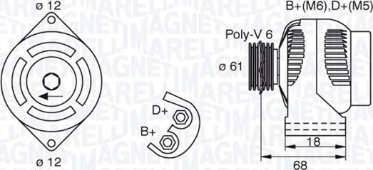 Magneti Marelli 063377492010 - Generator alexcarstop-ersatzteile.com