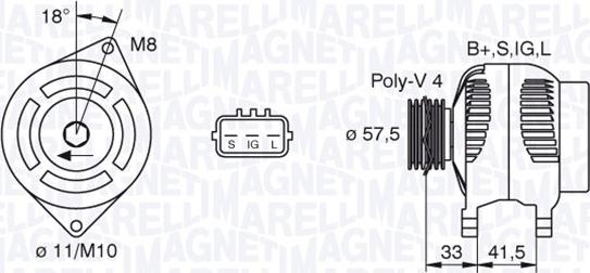 Magneti Marelli 063377442010 - Generator alexcarstop-ersatzteile.com