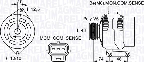 Magneti Marelli 063377411010 - Generator alexcarstop-ersatzteile.com