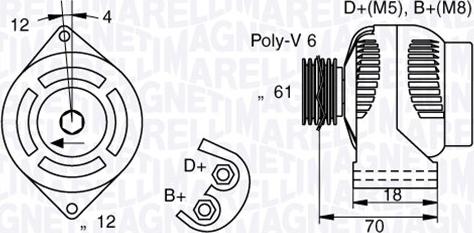 Magneti Marelli 063377005010 - Generator alexcarstop-ersatzteile.com