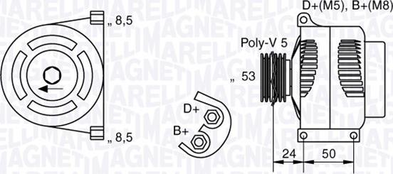 Magneti Marelli 063377006010 - Generator alexcarstop-ersatzteile.com