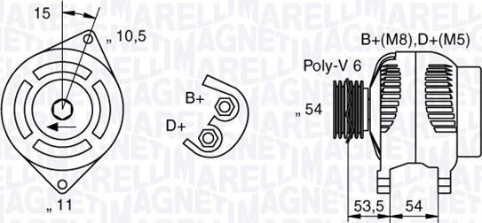 Magneti Marelli 063377016010 - Generator alexcarstop-ersatzteile.com