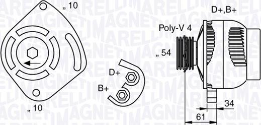 Magneti Marelli 063377030010 - Generator alexcarstop-ersatzteile.com