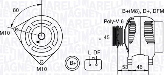 Magneti Marelli 063377300010 - Generator alexcarstop-ersatzteile.com