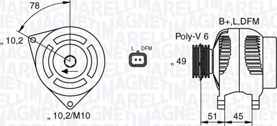 Magneti Marelli 063377301010 - Generator alexcarstop-ersatzteile.com