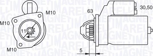 Magneti Marelli 063280036010 - Starter alexcarstop-ersatzteile.com