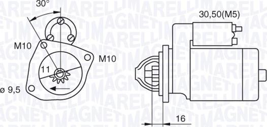 Magneti Marelli 063280029010 - Starter alexcarstop-ersatzteile.com