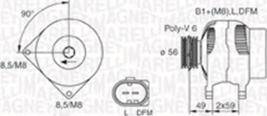 Magneti Marelli 063730009010 - Generator alexcarstop-ersatzteile.com