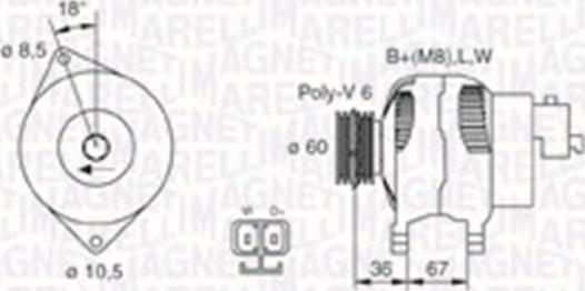 Magneti Marelli 063730005010 - Generator alexcarstop-ersatzteile.com