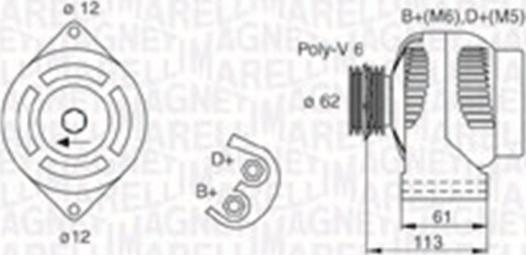 Magneti Marelli 063731885010 - Generator alexcarstop-ersatzteile.com