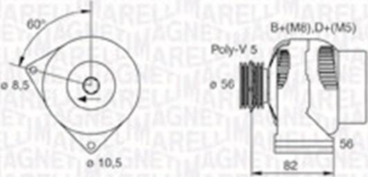 Magneti Marelli 063730017010 - Generator alexcarstop-ersatzteile.com