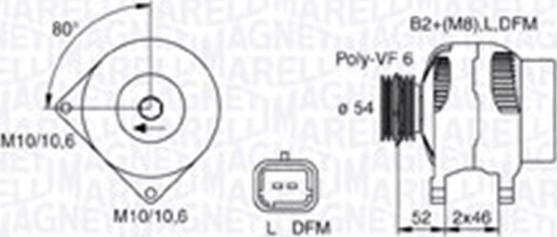 Magneti Marelli 063730027010 - Generator alexcarstop-ersatzteile.com