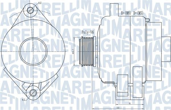 Magneti Marelli 063731995010 - Generator alexcarstop-ersatzteile.com