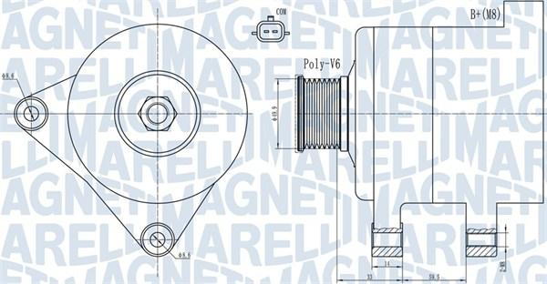 Magneti Marelli 063731945010 - Generator alexcarstop-ersatzteile.com