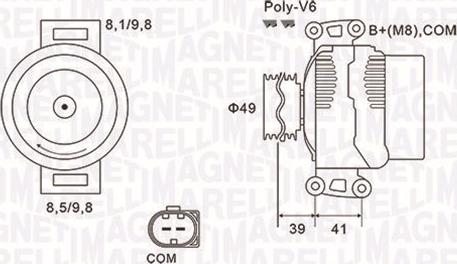 Magneti Marelli 063731953010 - Generator alexcarstop-ersatzteile.com