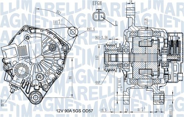 Magneti Marelli 063731938010 - Generator alexcarstop-ersatzteile.com