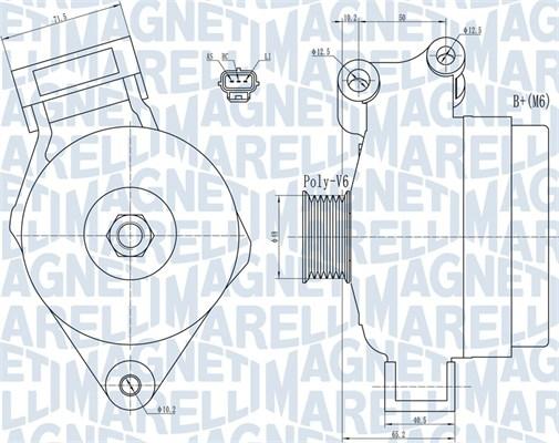 Magneti Marelli 063731925010 - Generator alexcarstop-ersatzteile.com