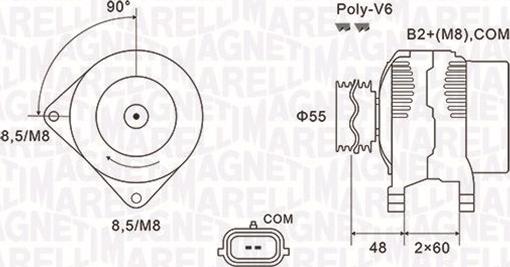 Magneti Marelli 063731974010 - Generator alexcarstop-ersatzteile.com