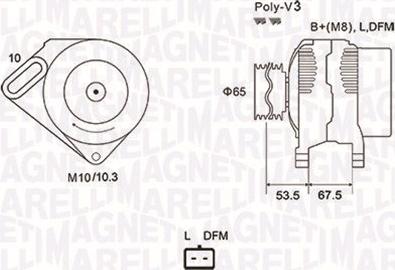 Magneti Marelli 063731976010 - Generator alexcarstop-ersatzteile.com