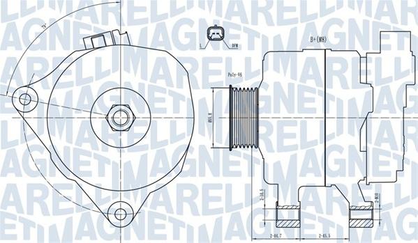 Magneti Marelli 063731499010 - Generator alexcarstop-ersatzteile.com