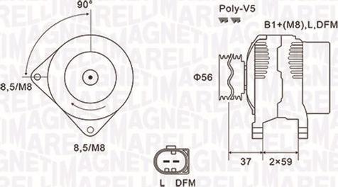 Magneti Marelli 063731541010 - Generator alexcarstop-ersatzteile.com