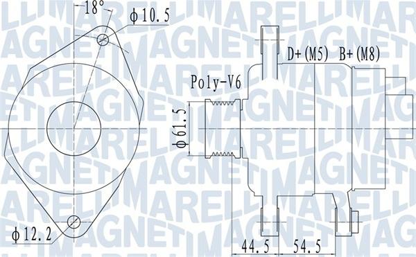 Magneti Marelli 063731558010 - Generator alexcarstop-ersatzteile.com