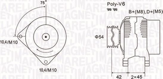 Magneti Marelli 063731564010 - Generator alexcarstop-ersatzteile.com