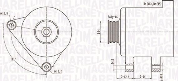 Magneti Marelli 063731509010 - Generator alexcarstop-ersatzteile.com