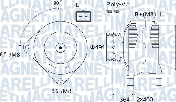 Magneti Marelli 063731645010 - Generator alexcarstop-ersatzteile.com