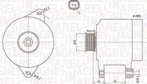 Magneti Marelli 063731653010 - Generator alexcarstop-ersatzteile.com