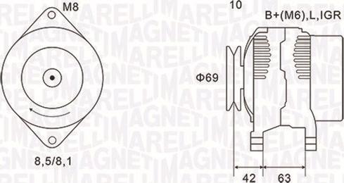 Magneti Marelli 063731600010 - Generator alexcarstop-ersatzteile.com