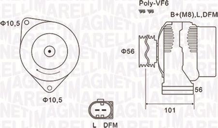 Magneti Marelli 063731689010 - Generator alexcarstop-ersatzteile.com