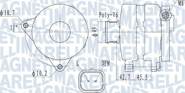 Magneti Marelli 063731681010 - Generator alexcarstop-ersatzteile.com