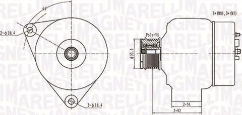 Magneti Marelli 063731090010 - Generator alexcarstop-ersatzteile.com