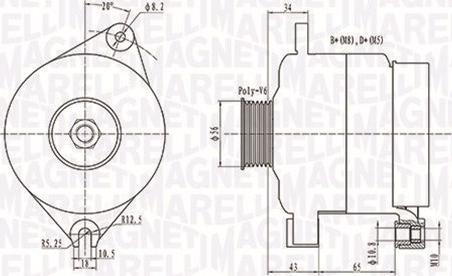 Magneti Marelli 063731086010 - Generator alexcarstop-ersatzteile.com