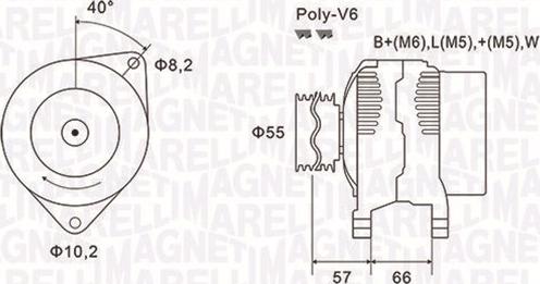 Magneti Marelli 063731036010 - Generator alexcarstop-ersatzteile.com