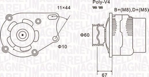 Magneti Marelli 063731153010 - Generator alexcarstop-ersatzteile.com