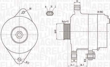 Magneti Marelli 063731893010 - Generator alexcarstop-ersatzteile.com